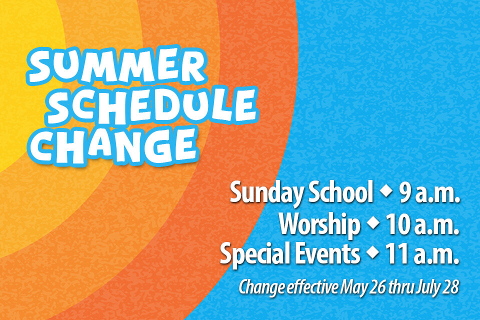 summer schedule change website copy