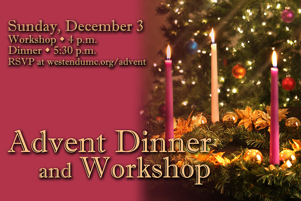 advent dinner and workshop 1