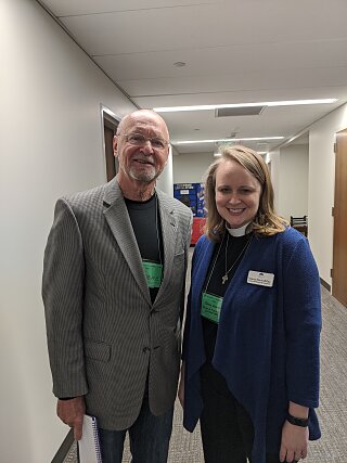 Lynn Jobe and Rev. Stacey Harwell-Dye at Creation Care Day on the Hill